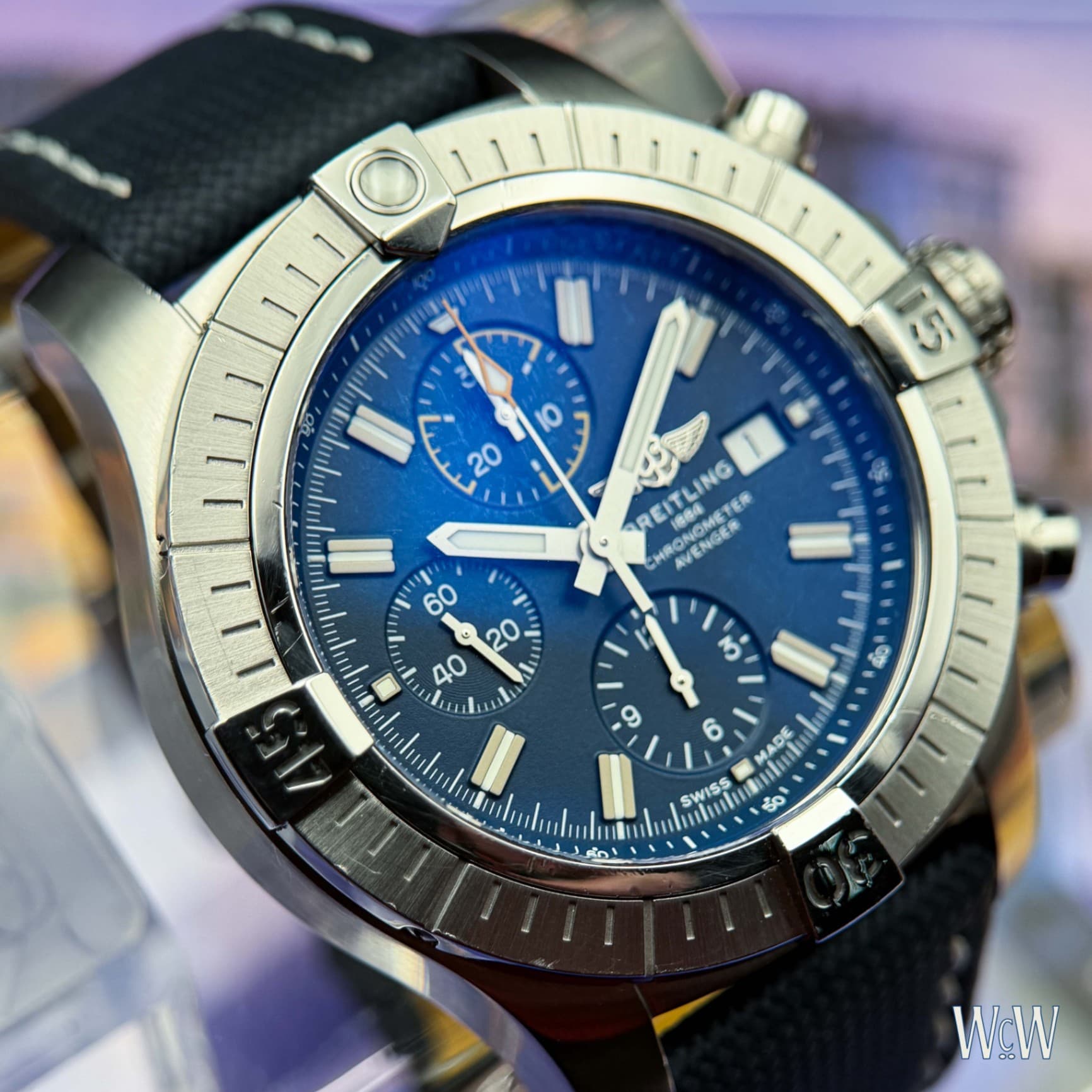 Breitling Avenger 44 Blue Dial Textile