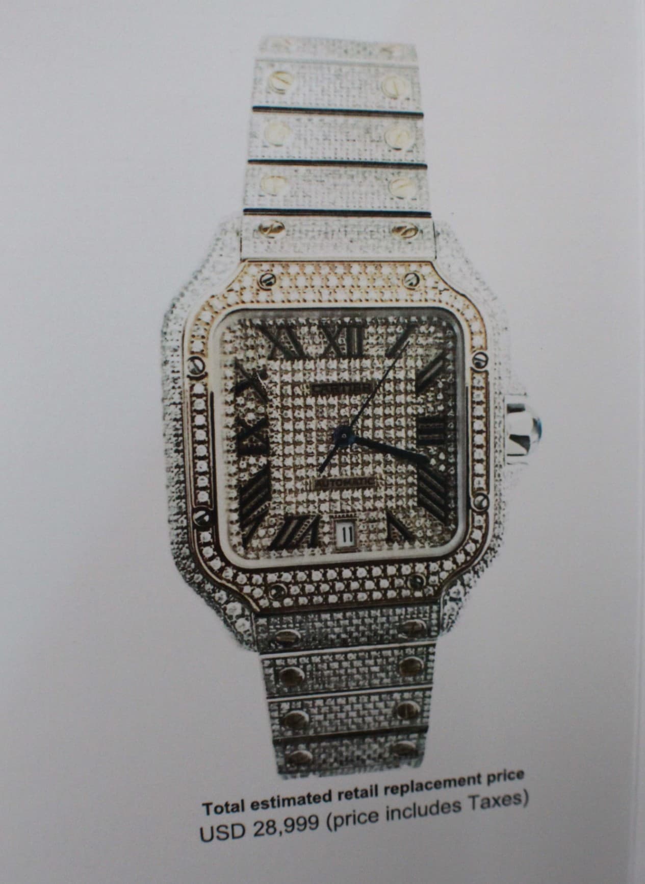 Cartier Santos Large 40mm - Iced