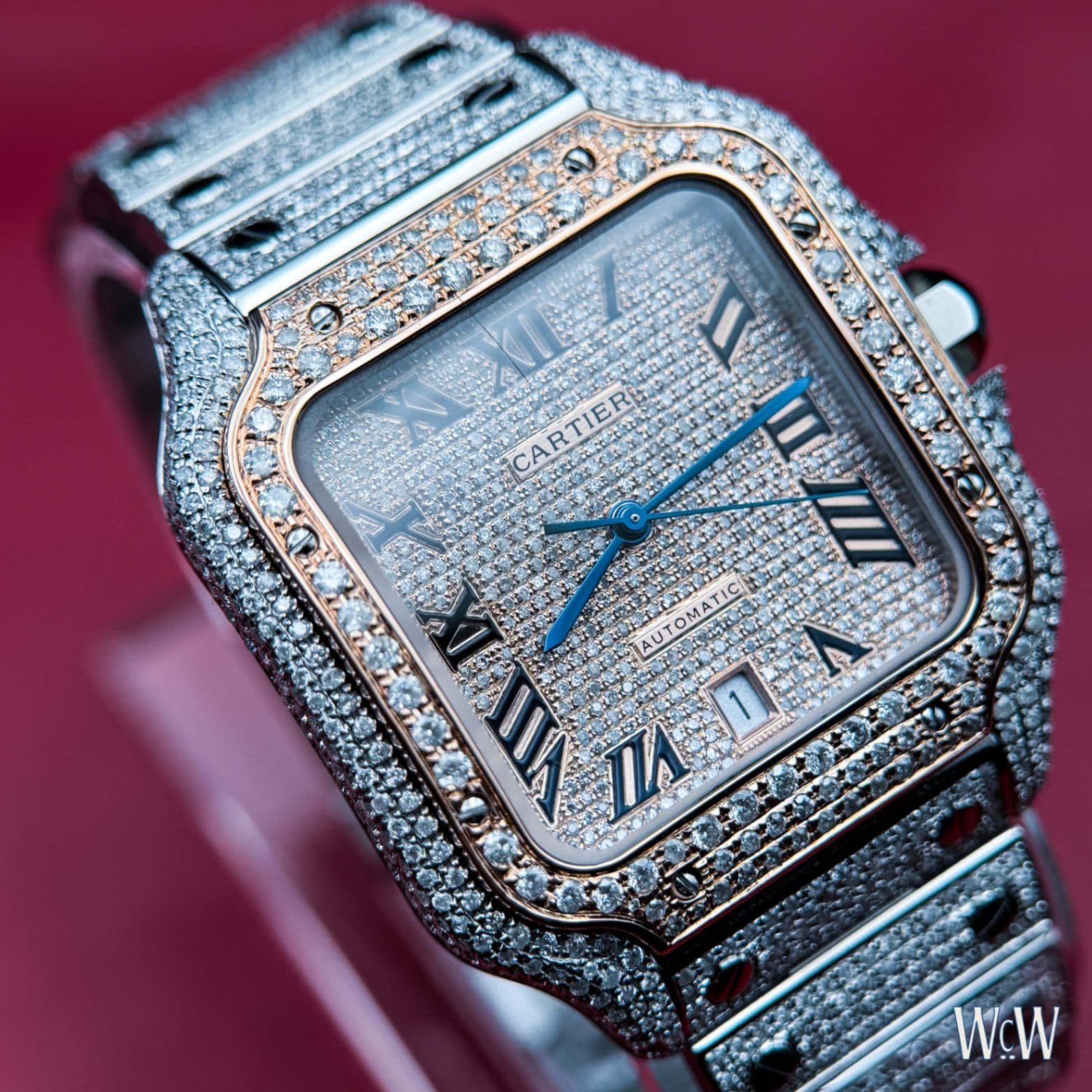 Cartier Santos Large 40mm - Iced