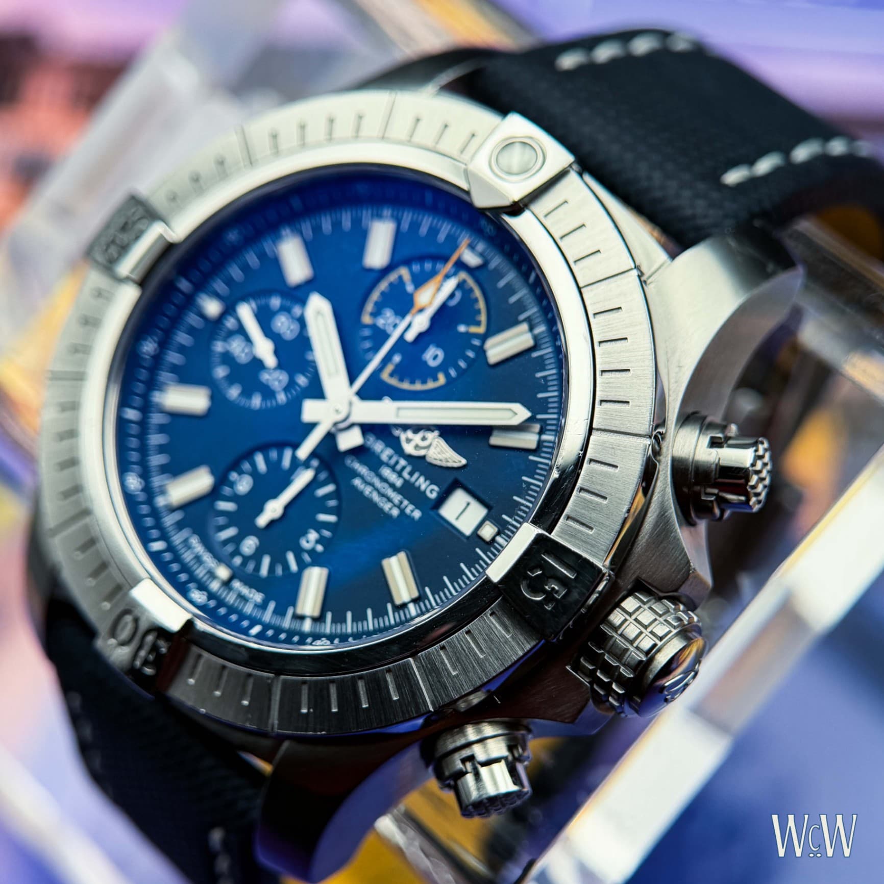 Breitling Avenger 44 Blue Dial Textile