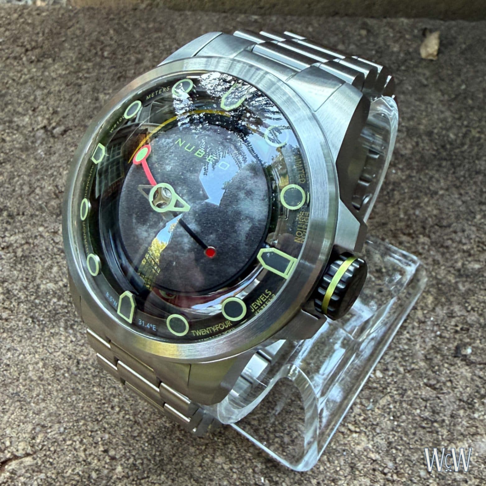 Nubeo Tranquility Automatic Full Moon Steel, detail photograph 2