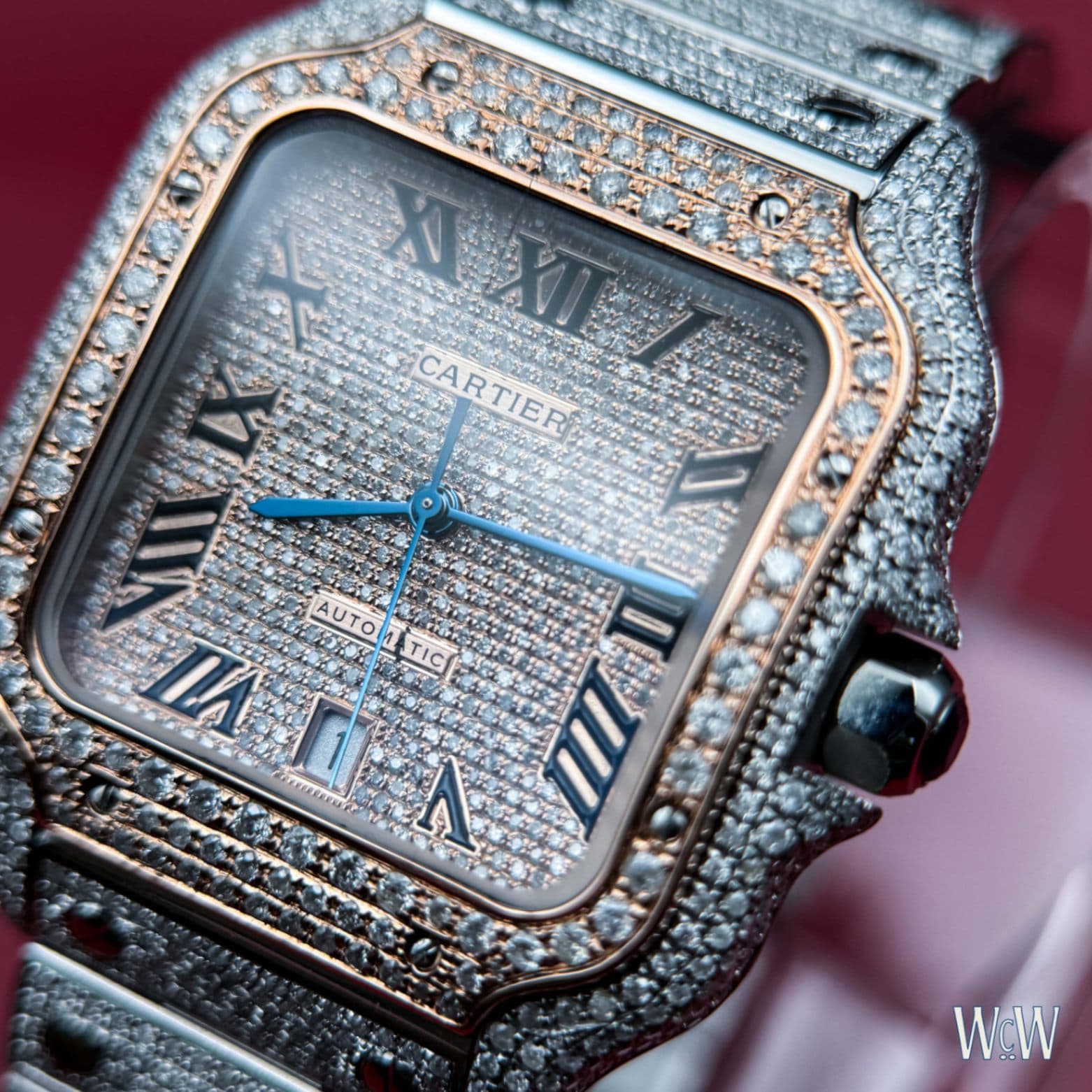 Cartier Santos Large 40mm - Iced