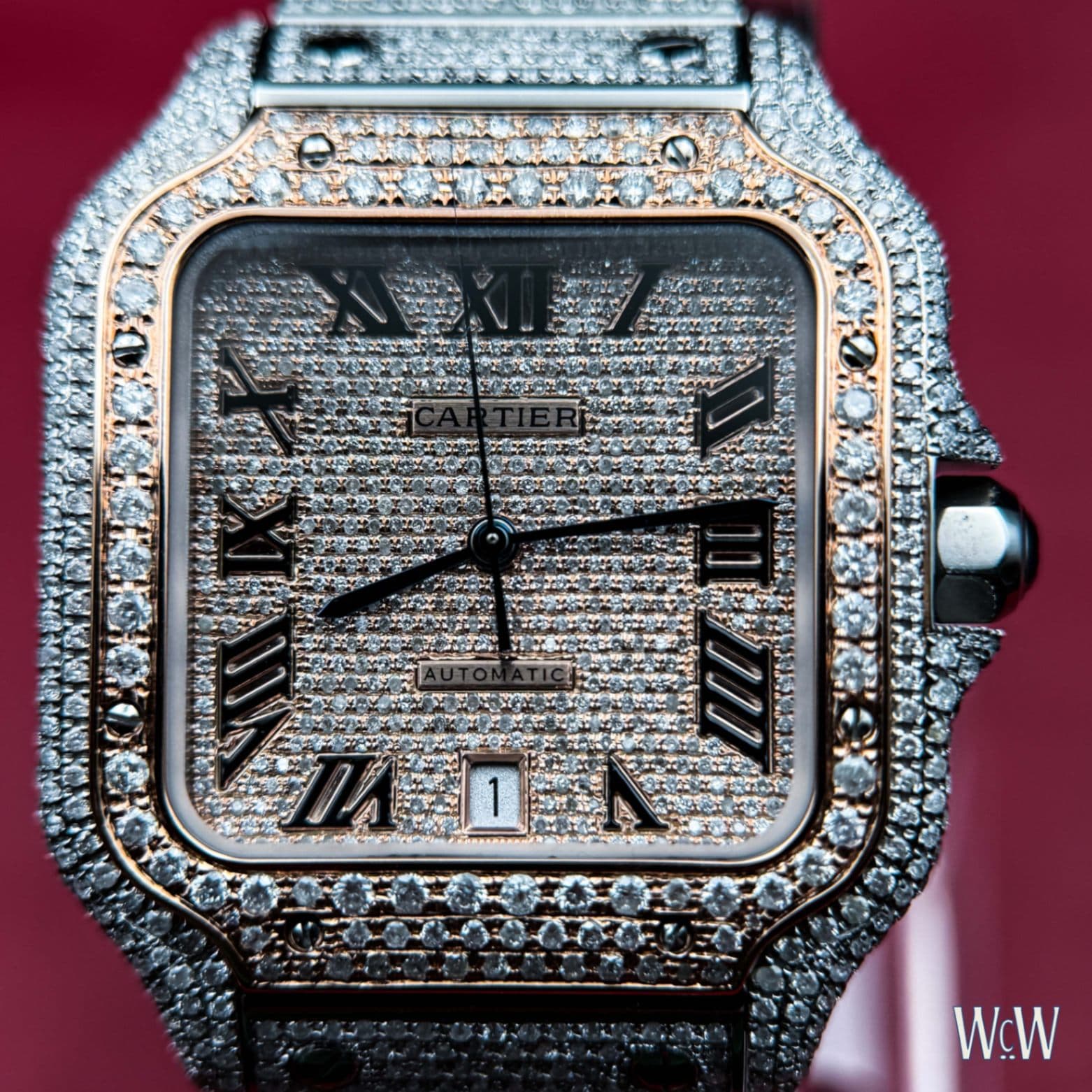 Cartier Santos Iced